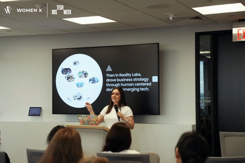 A talk on human-centered design at Women X Boston
